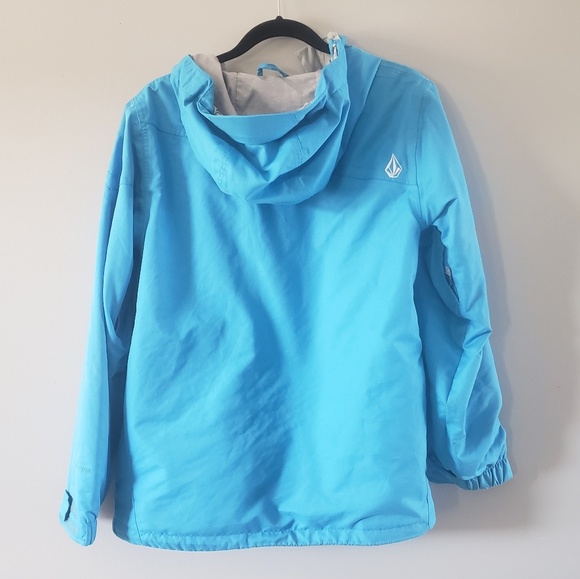 Women's Volcom Light Blue Snowboarding Jacket - Picture 2 of 8